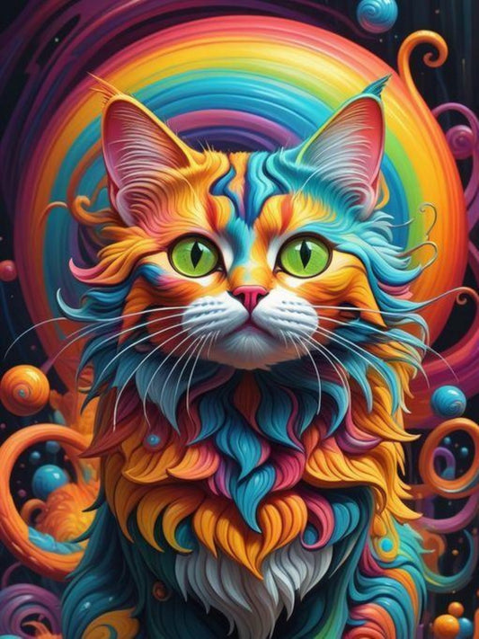 Colorful Cat | Diamond Painting