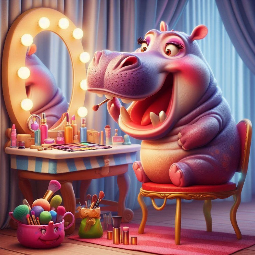 Hippo | Diamond Painting