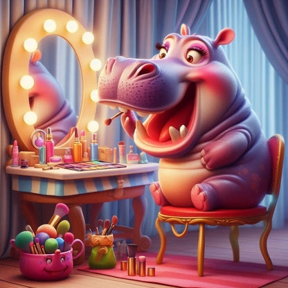 Hippo | Diamond Painting