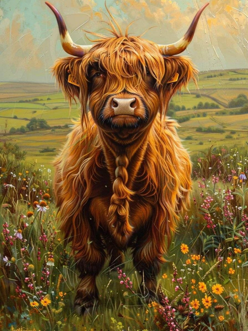 Highland Cow | Diamond Painting