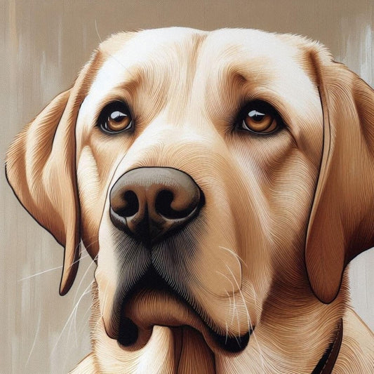 Yellow Labrador Dog | Diamond Painting