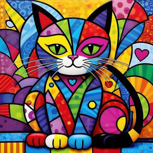 Colorful Cat | Diamond Painting