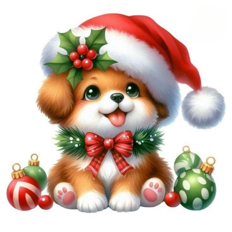 Christmas Dog | Diamond Painting