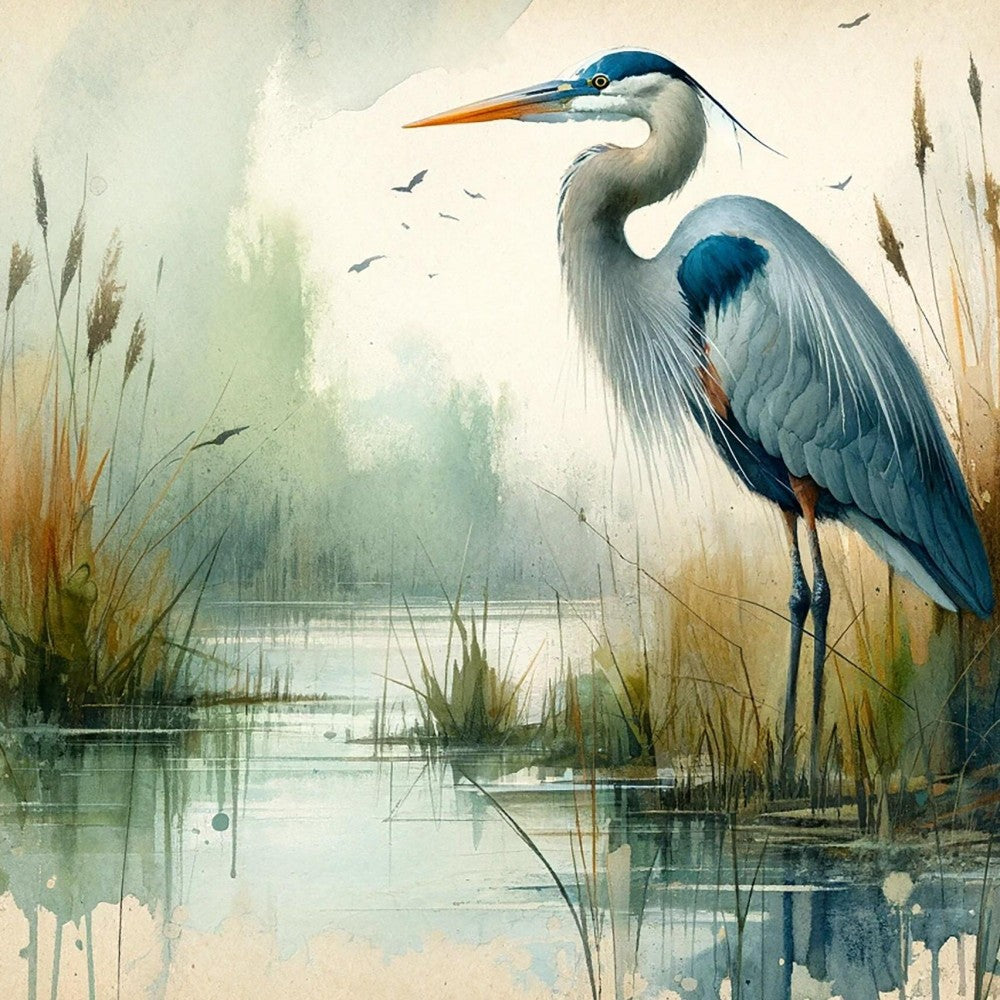 Blue Heron | Diamond Painting