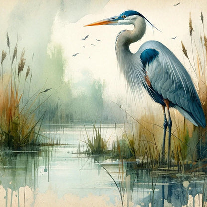 Blue Heron | Diamond Painting