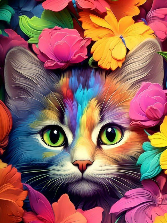 Colorful Cat | Diamond Painting