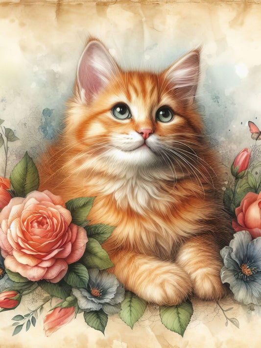 Tabby Cat | Diamond Painting