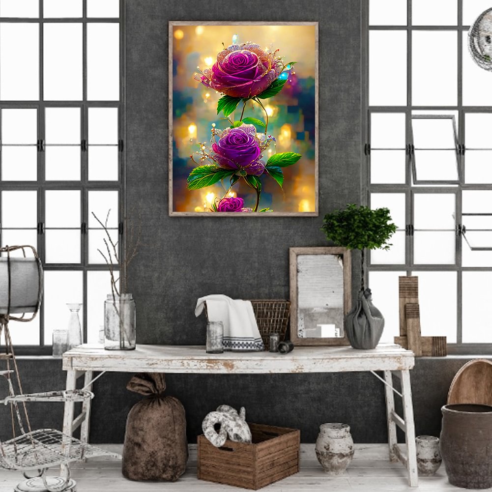 Purple Flower | Diamond Painting