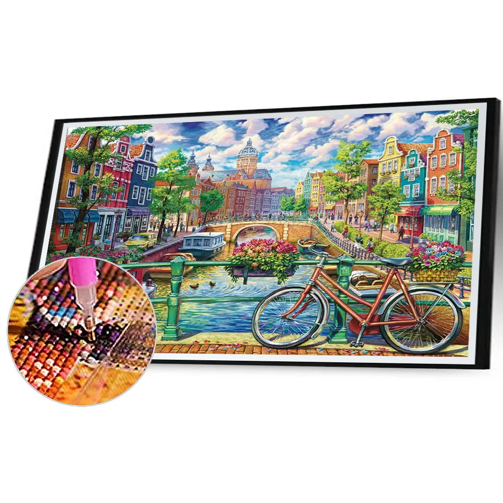 Cycling In The City | Diamond Painting