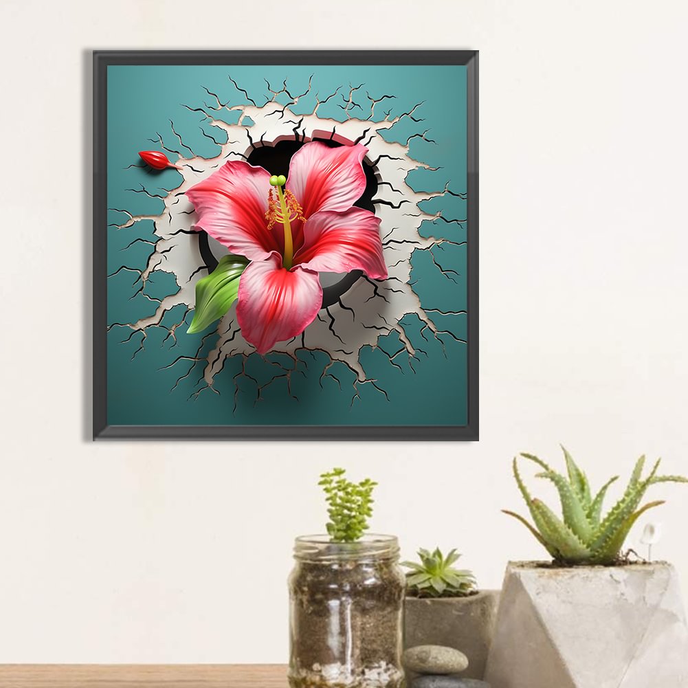 Flower In The Wall | Diamond Painting