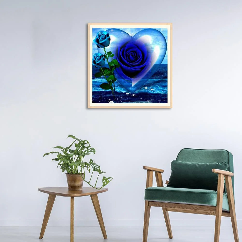 Love Blue Flower | Diamond Painting