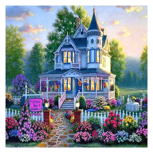 House With Flower | Diamond Painting