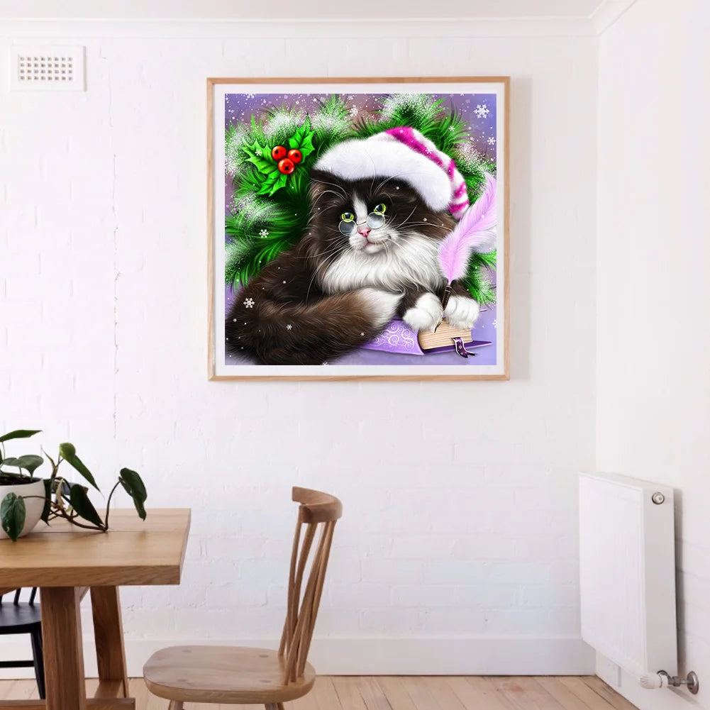 Christmas Cat | Diamond Painting