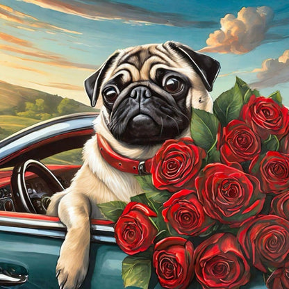 Dog Pug | Diamond Painting