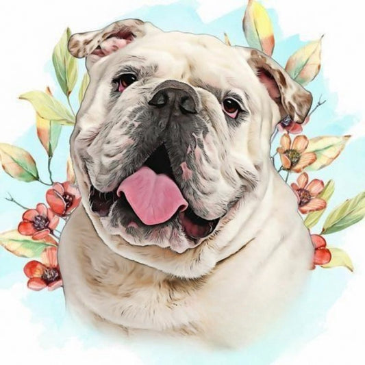 Dog English Bulldog | Diamond Painting