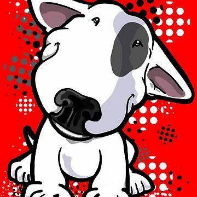 English Bull Terrier Dog | Diamond Painting