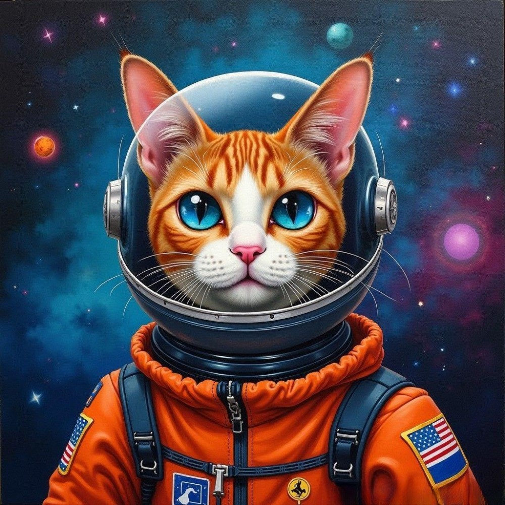 Cats in Space | Diamond Painting