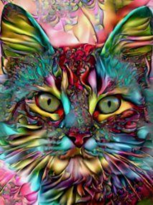 Colorful Cat | Diamond Painting