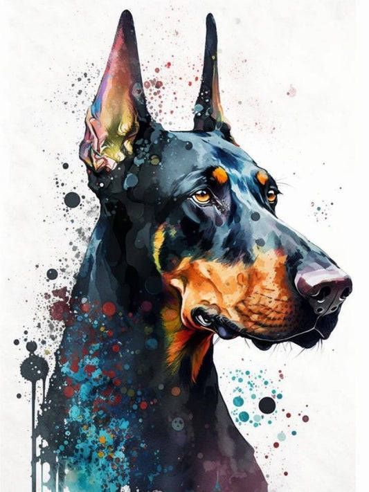 Dog Doberman | Diamond Painting