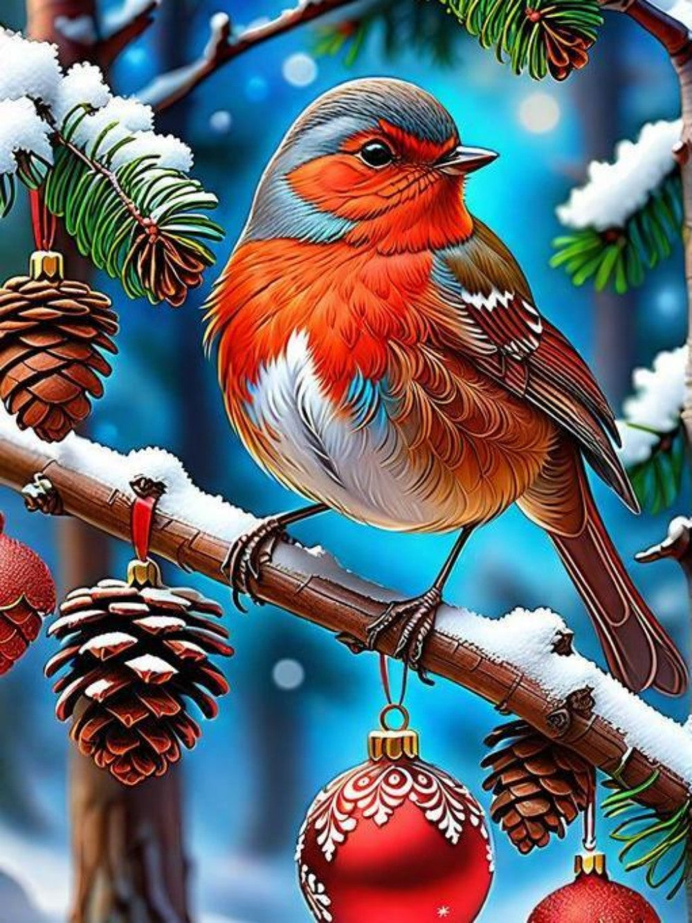 Robin Bird | Diamond Painting