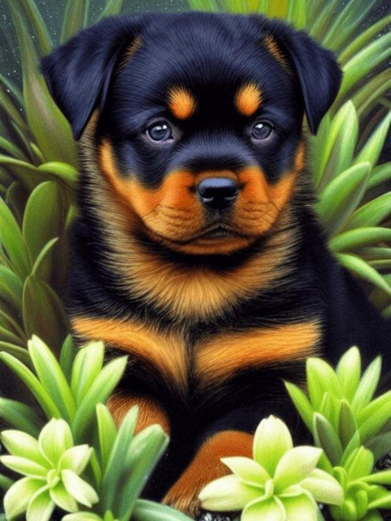 Rottweiler Dog | Diamond Painting