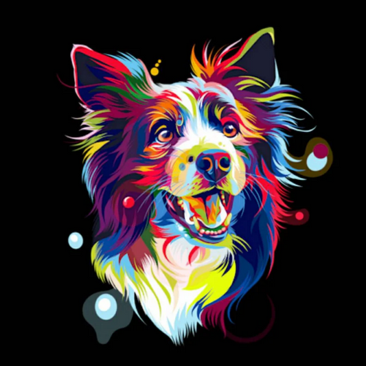 Dog Border Collie | Diamond Painting