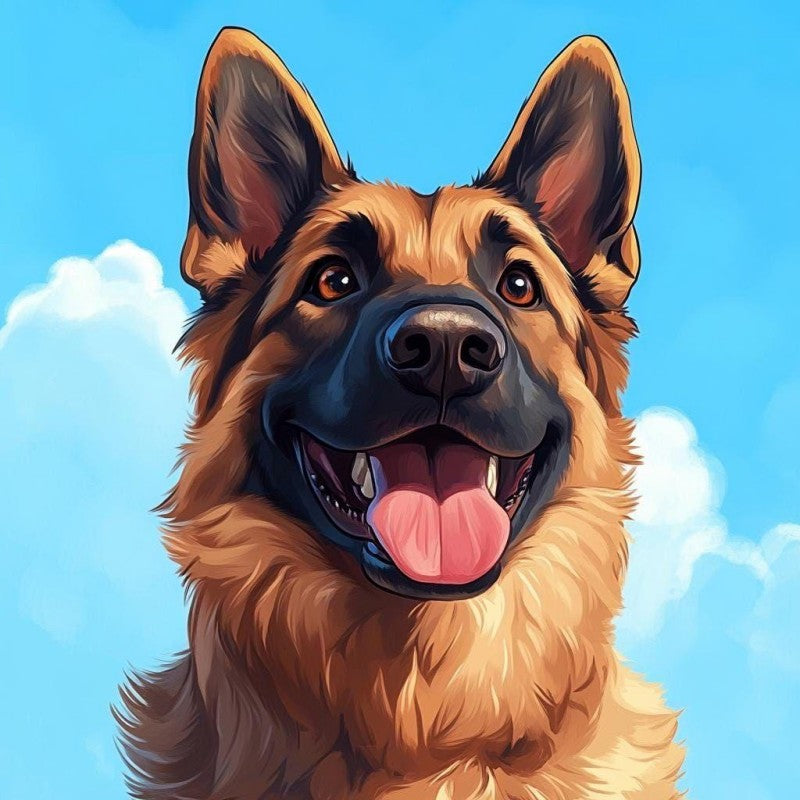 Dog German Shepherd | Diamond Painting