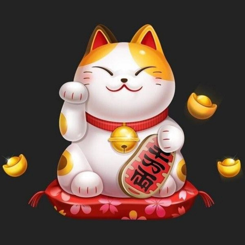 Bell Lucky Cat | Diamond Painting