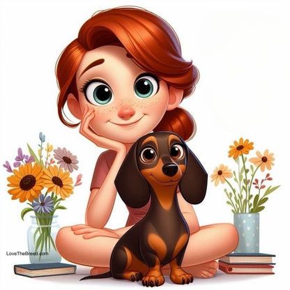 Dachshund Dog | Diamond Painting