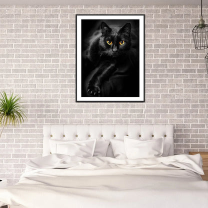 Black Midnight Cat | Diamond Painting