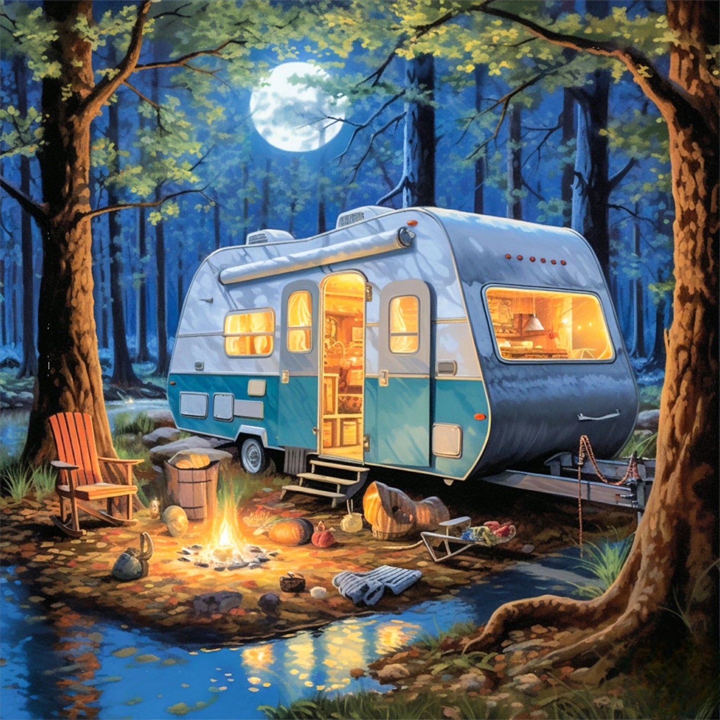 Caravan Camping | Diamond Painting
