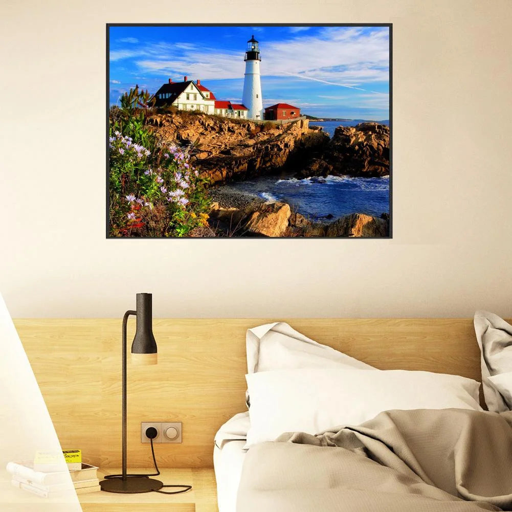 White Lighthouse | Diamond Painting