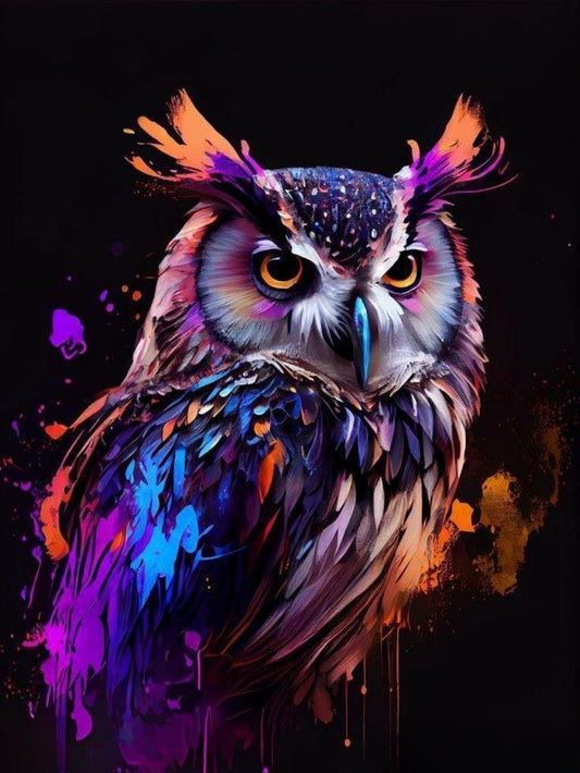 Colorful Owl | Diamond Painting