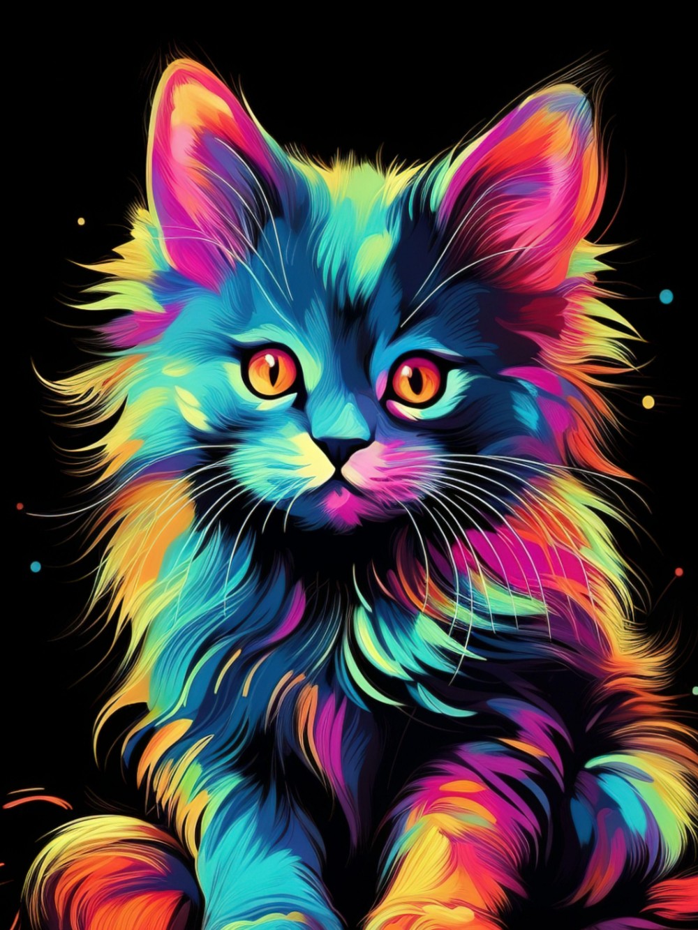 Colorful Cat | Diamond Painting