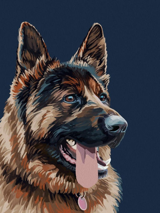 Dog German Shepherd | Diamond Painting