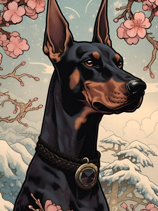 Dog Doberman | Diamond Painting