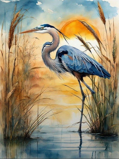 Blue Heron | Diamond Painting