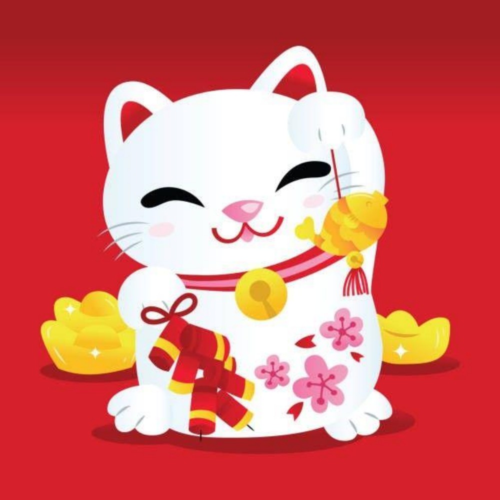 Bell Lucky Cat | Diamond Painting