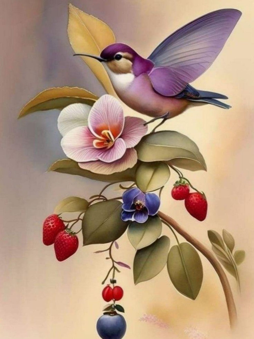 Birds and Flowers | Diamond Painting