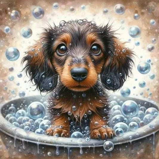 Christmas Dog | Diamond Painting