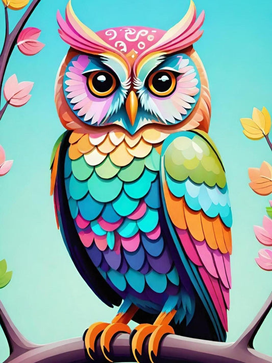 Colorful Owl | Diamond Painting