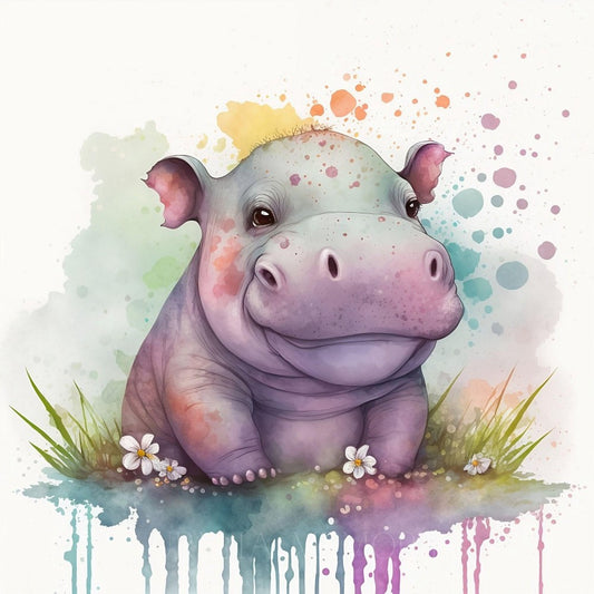Hippo | Diamond Painting