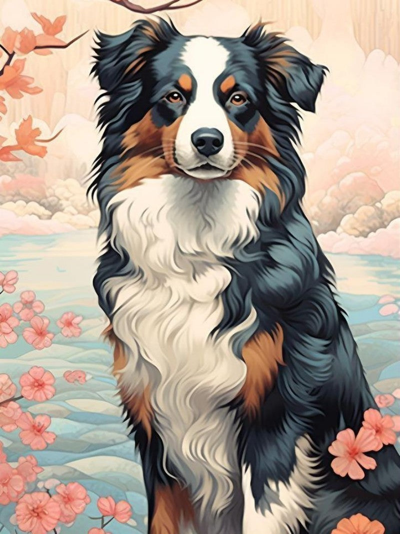 Dog Border Collie | Diamond Painting