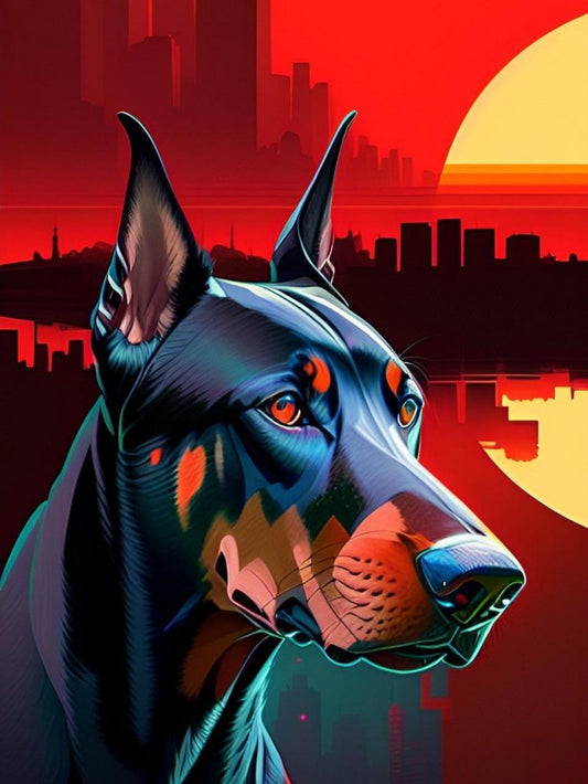 Dog Doberman | Diamond Painting