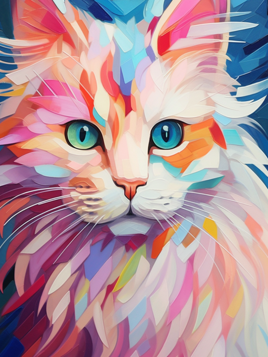 Colorful Cat | Diamond Painting