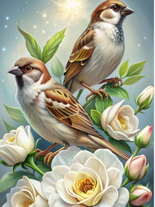 Birds and Flowers | Diamond Painting