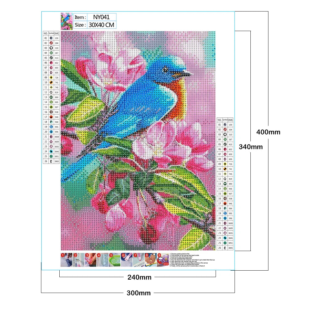 Blue Bird | Diamond Painting