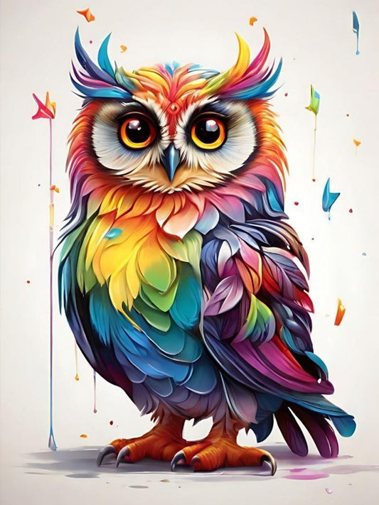 Colorful Owl | Diamond Painting