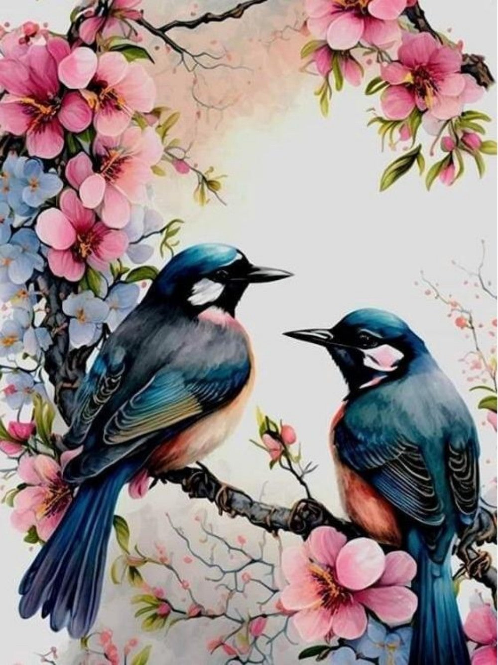 Birds and Flowers | Diamond Painting