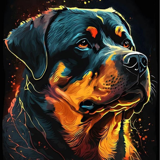 Rottweiler Dog | Diamond Painting